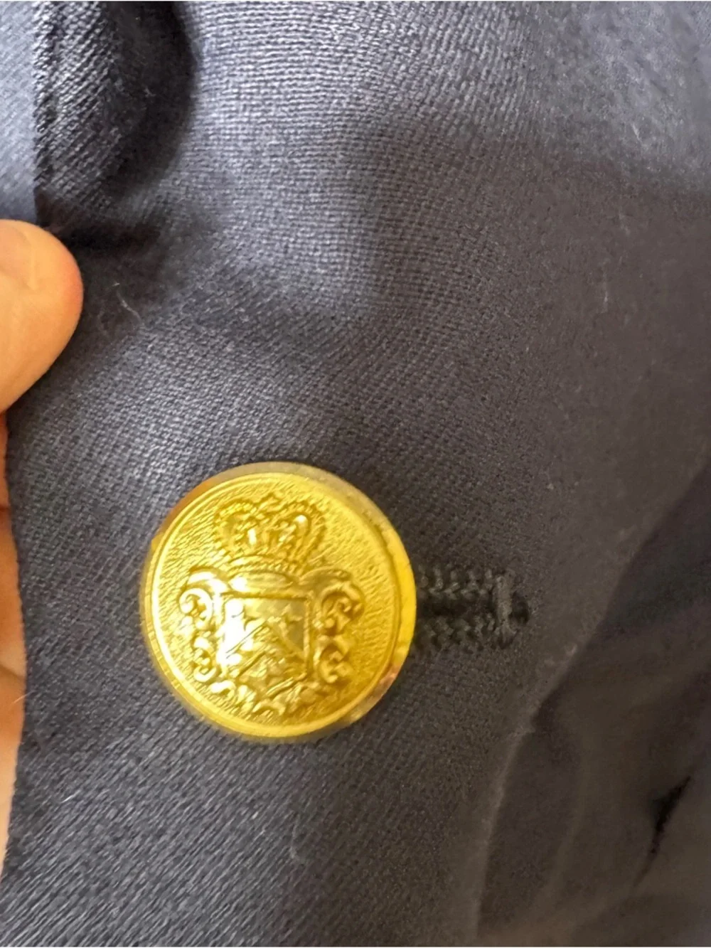 Polo Ralph Lauren Blazer Men’s Medium Navy Blue Gold Button Classic Sports Coat